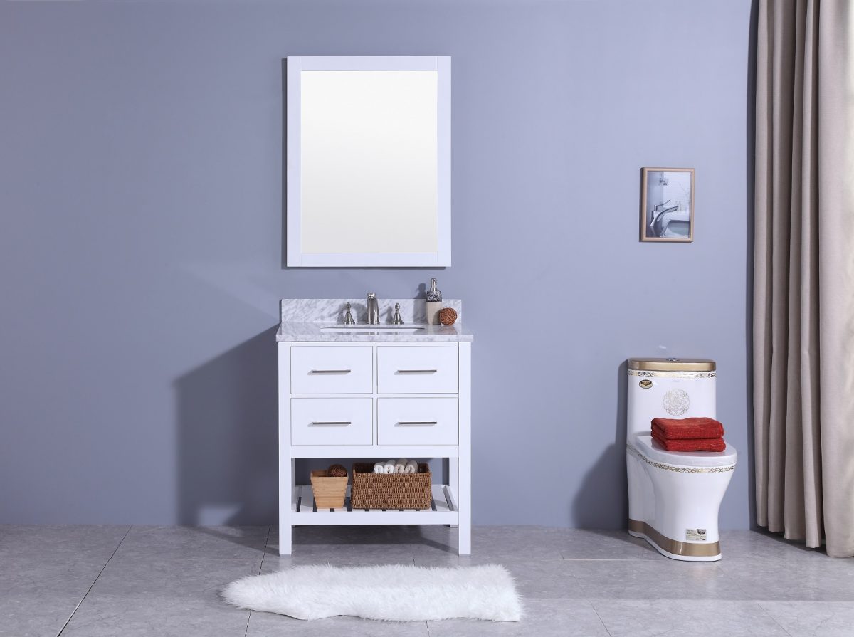 US style solid wood bathroom vanities