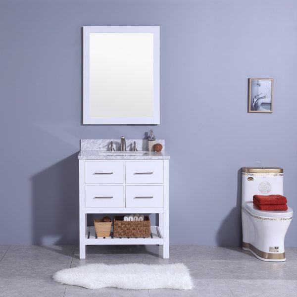 US style solid wood bathroom vanities