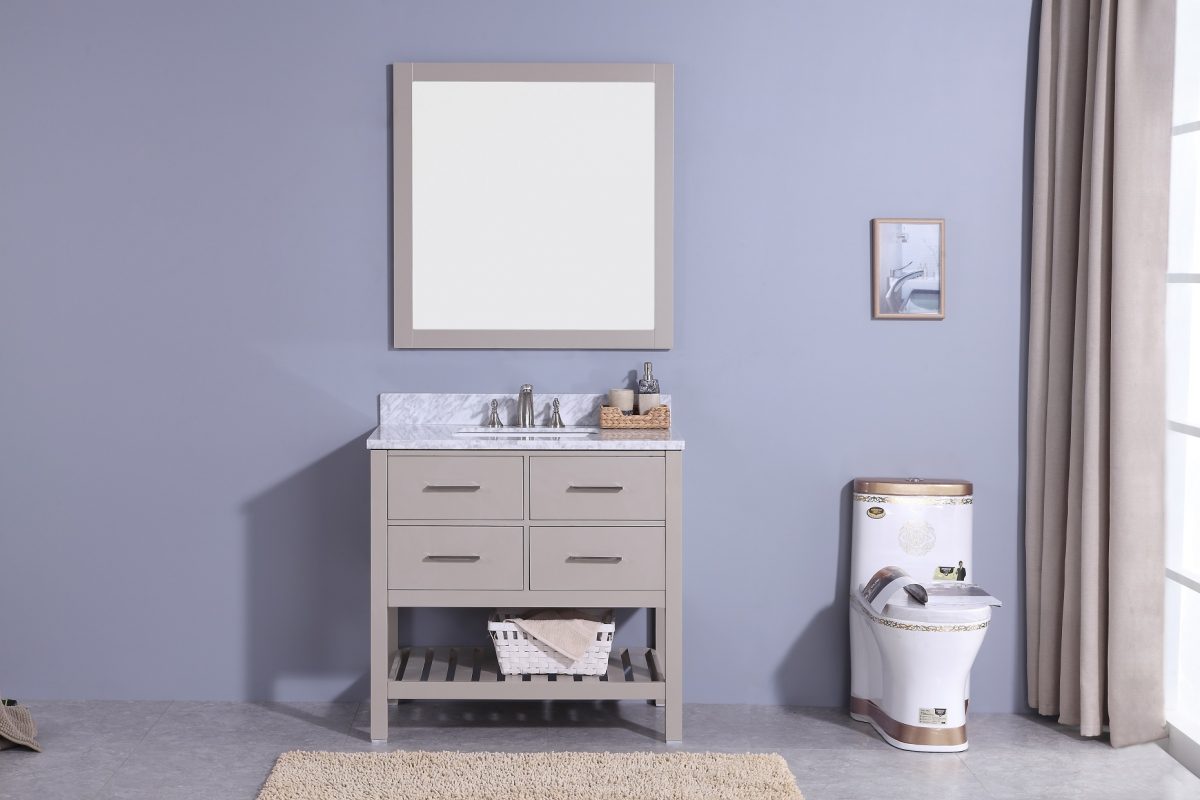 US style solid wood bathroom vanities