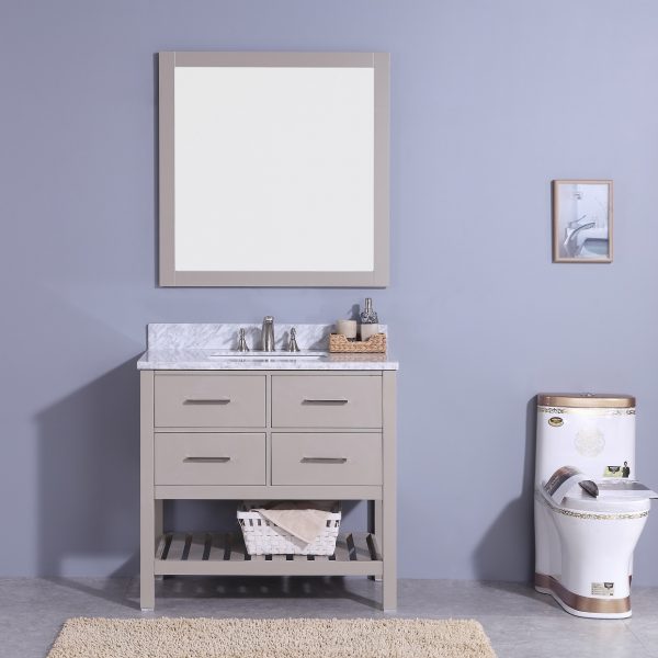 US style solid wood bathroom vanities