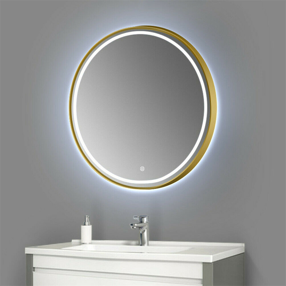 Led Lighted Round Wall Mount Or Hanging, Led Round Mirror Medicine Cabinet